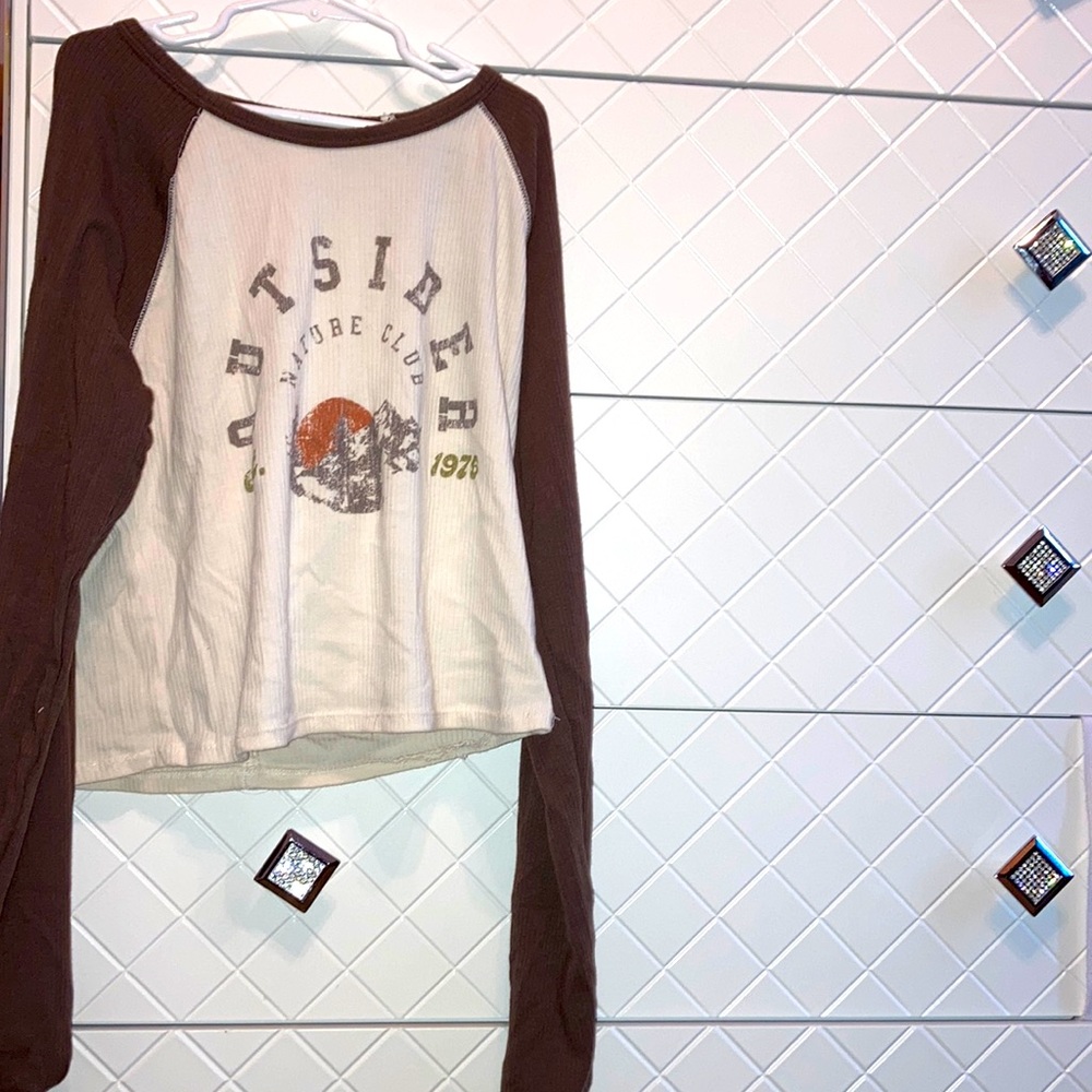 Arizona jean co. brown crop top